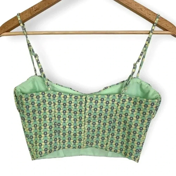 ZARA Bloggers Fav Printed Corset Crop Top - Picture 5 of 7